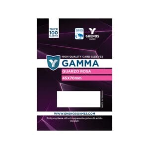 Card sleeves bustine protettive Gamma - QUARZO ROSA 45x70mm (pack 100) Thick