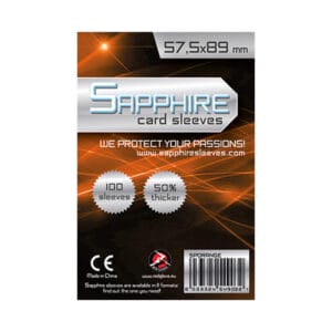 Card Sleeves bustine protettive Sapphire serie Orange – 57,5×89 (100 pcs)