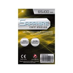 Card Sleeves bustine protettive Sapphire serie Bronze – 65×100 (100 pcs)